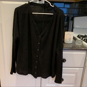 Urban Outfitters Waffle Knit Long Sleeve